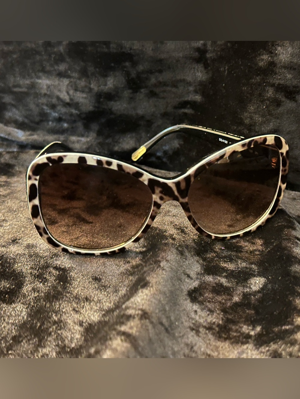 DOLCE&GABBANA Leopard Sunglasses w/ gradient lenses DG4132 1995/13 57[]16 135 3N